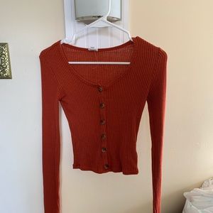 Robbed garage long sleeve button up shirt